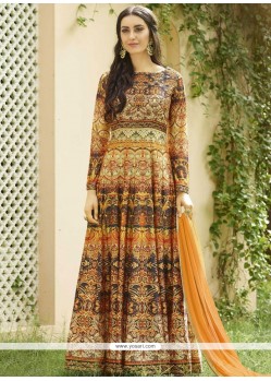 Fancy Fabric Floor Length Anarkali Suit