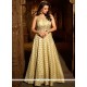 Cutdana Work Art Raw Silk Beige Readymade Suit