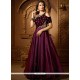 Satin Silk Purple Sequins Work Readymade Suit