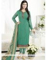 Ayesha Takia Faux Crepe Churidar Designer Suit