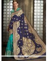 Art Silk Weaving Work Designer Half N Half Saree