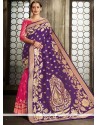 Art Silk Half N Half Trendy Saree