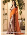 Brasso Multi Colour Print Work Casual Saree