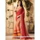 Multi Colour Lace Work Casual Saree