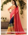 Print Work Faux Georgette Casual Saree