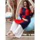 Rayon Plain Work Party Wear Kurti