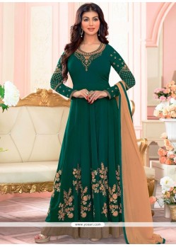 Ayesha Takia Green Floor Length Anarkali Suit