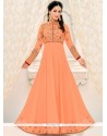 Hina Khan Faux Georgette Floor Length Anarkali Suit