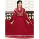 Hina Khan Resham Work Floor Length Anarkali Suit