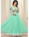 Hina Khan Faux Georgette Floor Length Anarkali Suit