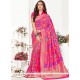 Pink Art Silk Designer Traditional Saree