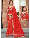 Red Classic Designer Saree