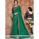 Faux Georgette Embroidered Work Classic Saree