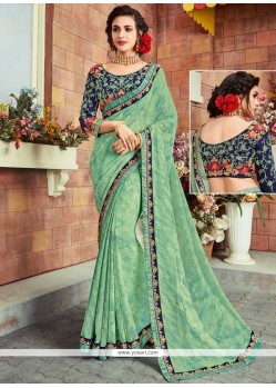 Sea Green Saree