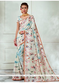 Print Work Multi Colour Traditional Saree