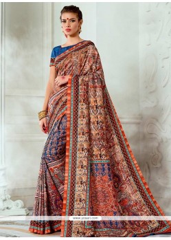 Tussar Silk Multi Colour Traditional Designer Saree