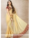 Faux Georgette Hand Work Work Saree