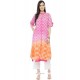 Orange And Pink Party Wear Kurti