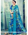 Satin Multi Colour Printed Saree