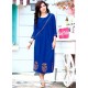 Rayon Blue Party Wear Kurti