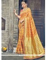 Weaving Work Art Silk Traditional Saree