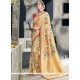 Art Silk Cream Traditional Designer Saree