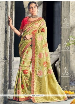 Sea Green Traditional Designer Saree