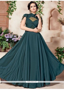 Net Zari Work Designer Gown