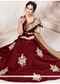 Stone Work Tafeta Silk Lehenga Choli