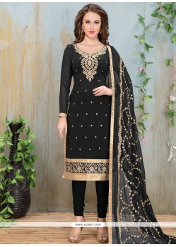 Black Churidar Suit