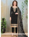 Black Churidar Suit