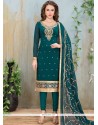 Lace Work Churidar Suit