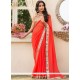 Faux Chiffon Print Work Printed Saree