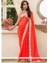 Faux Chiffon Print Work Printed Saree