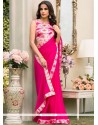 Faux Chiffon Print Work Printed Saree