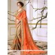 Lace Work Faux Georgette Designer Half N Half Saree