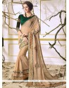 Beige Classic Saree