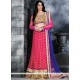 Hot Pink Lace Work Lehenga Choli