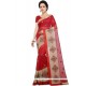 Red Chanderi Cotton Saree