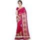 Magenta Resham Work Chanderi Cotton Classic Designer Saree