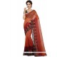 Chanderi Cotton Embroidered Work Saree