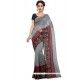 Chanderi Cotton Embroidered Work Saree