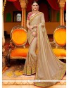 Art Silk Beige Classic Designer Saree