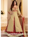 Cream Lehenga Choli