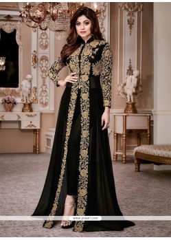 Shamita Shetty Resham Work Anarkali Salwar Kameez