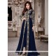 Shamita Shetty Blue Anarkali Salwar Kameez