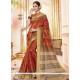 Weaving Work Polyester Traditional Saree