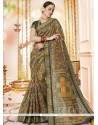 Weaving Work Multi Colour Polyester Traditional Saree