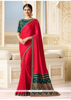 Prachi Desai Patch Border Work Saree