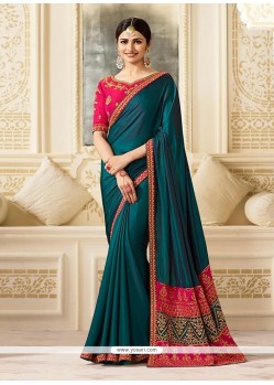 Prachi Desai Green Fancy Fabric Saree